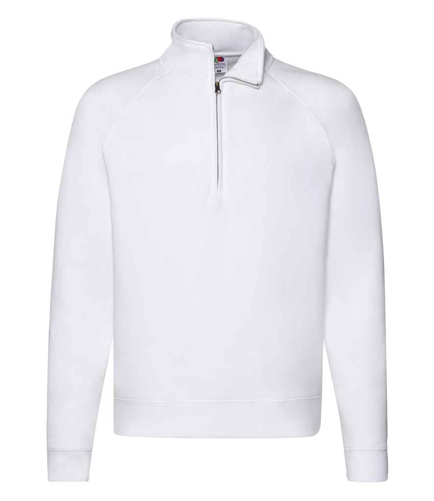 Fruit of the Loom Premium Zip Neck Sweatshirt with Classic Comfort and Durable Fabric