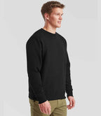 Fruit of the Loom Premium Drop Shoulder Sweatshirt in Classic, Royal, Navy, and Black Colors