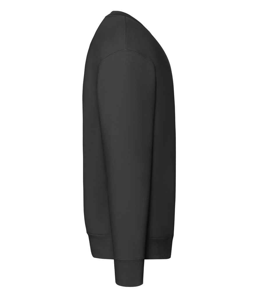 Fruit of the Loom Premium Drop Shoulder Sweatshirt in Classic, Royal, Navy, and Black Colors