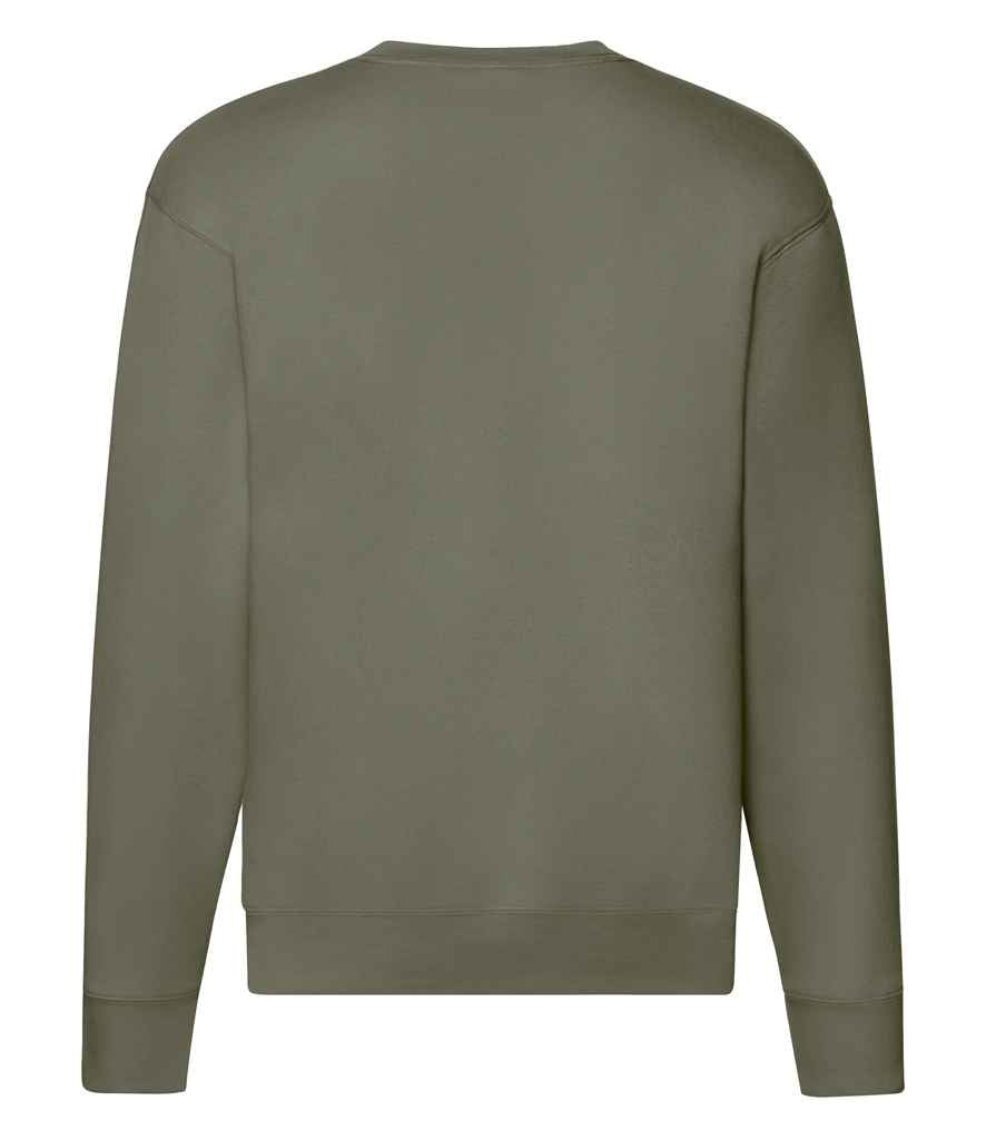 Fruit of the Loom Premium Drop Shoulder Sweatshirt in Classic, Royal, Navy, and Black Colors