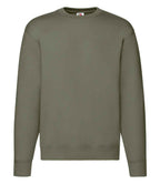 Fruit of the Loom Premium Drop Shoulder Sweatshirt in Classic, Royal, Navy, and Black Colors
