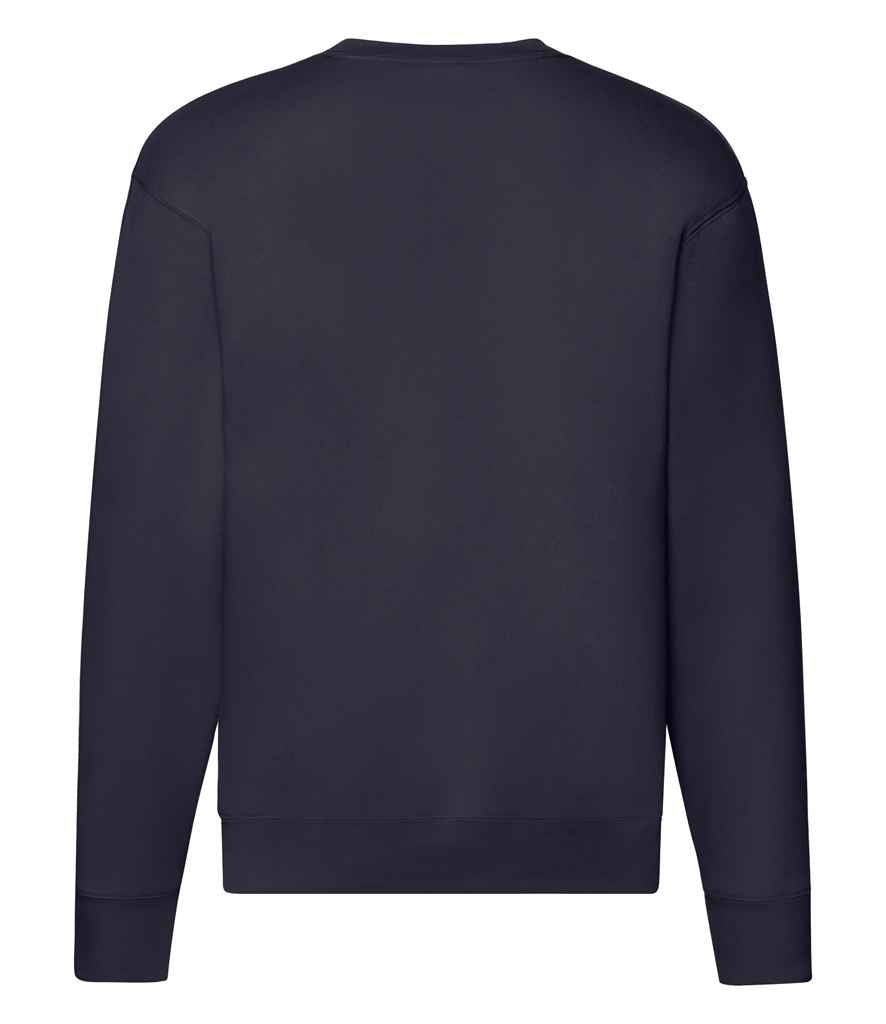 Fruit of the Loom Premium Drop Shoulder Sweatshirt in Classic, Royal, Navy, and Black Colors