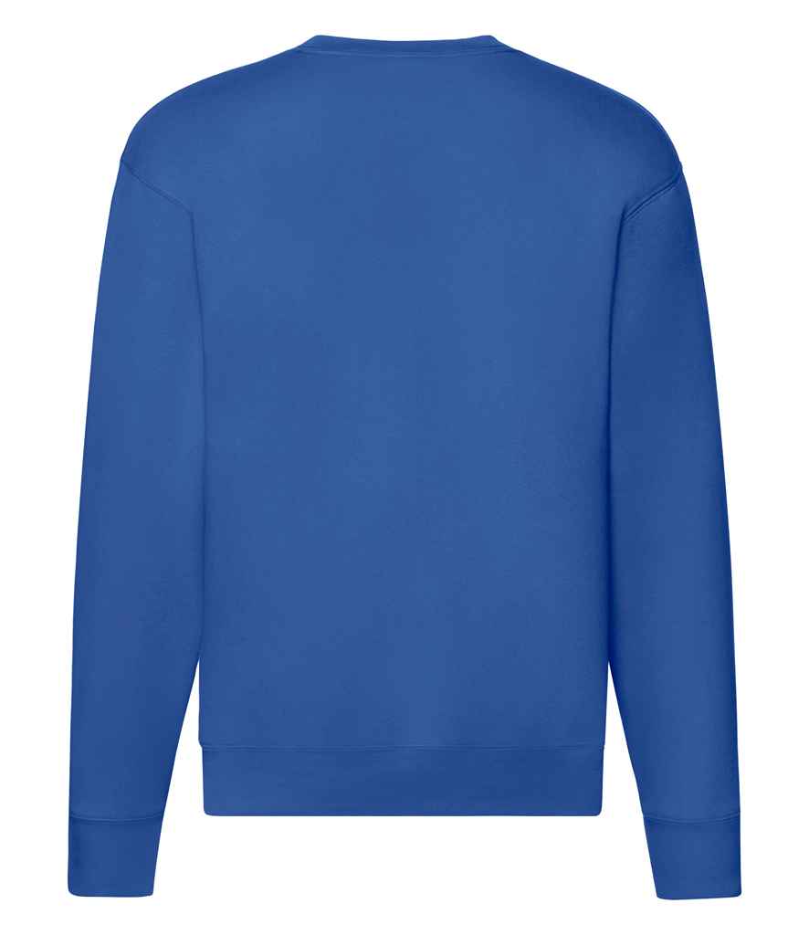 Fruit of the Loom Premium Drop Shoulder Sweatshirt in Classic, Royal, Navy, and Black Colors