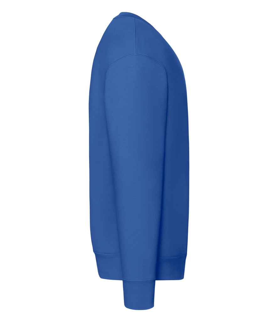 Fruit of the Loom Premium Drop Shoulder Sweatshirt in Classic, Royal, Navy, and Black Colors