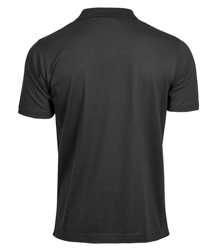 Tee Jays Luxury Stretch V Neck Polo Shirt | Black