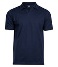 Tee Jays Luxury Stretch V Neck Polo Shirt | Navy