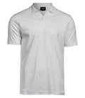 Tee Jays Luxury Stretch V Neck Polo Shirt | White