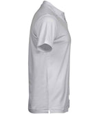 Tee Jays Luxury Stretch V Neck Polo Shirt | White