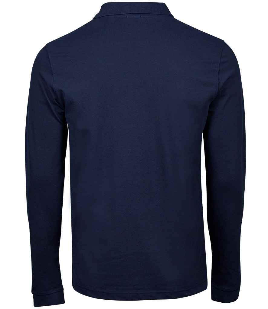Tee Jays Luxury Stretch Long Sleeve Polo Shirt | Navy
