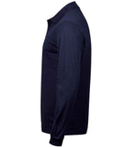 Tee Jays Luxury Stretch Long Sleeve Polo Shirt | Navy