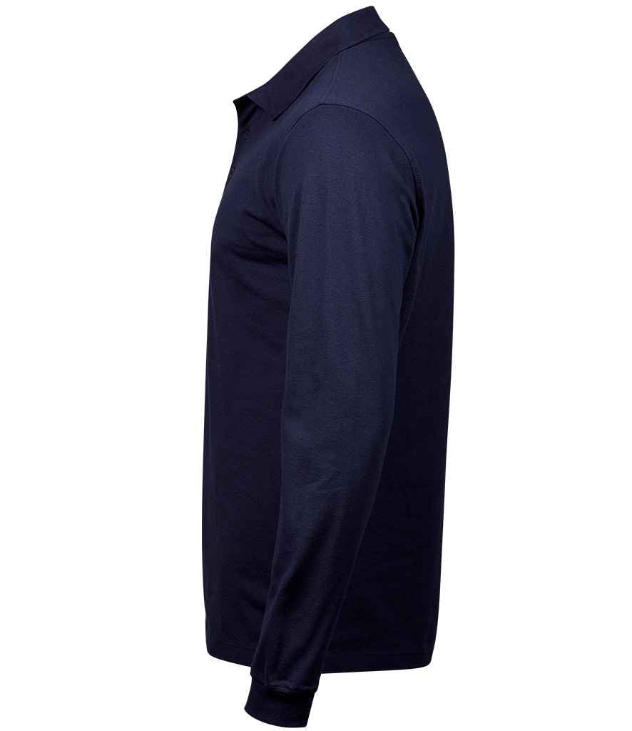 Tee Jays Luxury Stretch Long Sleeve Polo Shirt | Navy