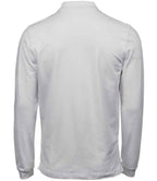 Tee Jays Luxury Stretch Long Sleeve Polo Shirt | White