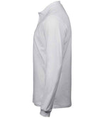 Tee Jays Luxury Stretch Long Sleeve Polo Shirt | White