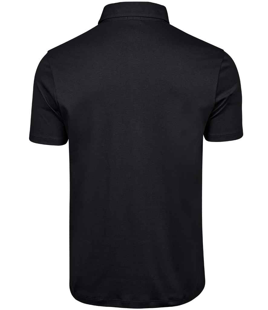 Tee Jays Pima Cotton Interlock Polo Shirt | Black