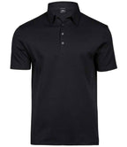 Tee Jays Pima Cotton Interlock Polo Shirt | Black