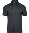 Tee Jays Pima Cotton Interlock Polo Shirt | Dark Grey
