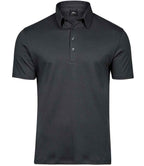 Tee Jays Pima Cotton Interlock Polo Shirt | Dark Grey