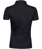 Tee Jays Ladies Pima Cotton Interlock Polo Shirt | Black