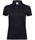 Tee Jays Ladies Pima Cotton Interlock Polo Shirt | Black