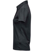 Tee Jays Ladies Pima Cotton Interlock Polo Shirt | Black