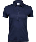 Tee Jays Ladies Pima Cotton Interlock Polo Shirt | Navy