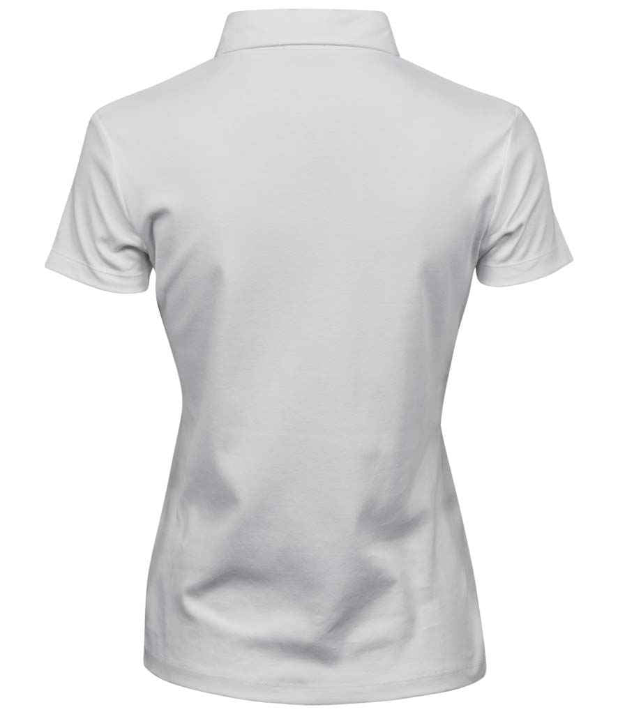 Tee Jays Ladies Pima Cotton Interlock Polo Shirt | White