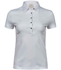Tee Jays Ladies Pima Cotton Interlock Polo Shirt | White