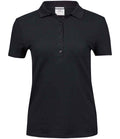 Tee Jays Ladies Luxury Stretch Polo Shirt | Black