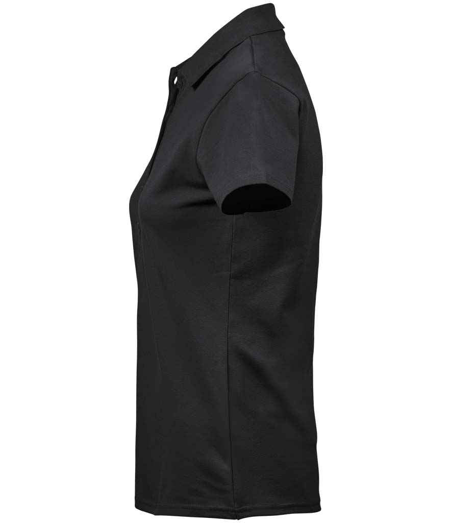 Tee Jays Ladies Luxury Stretch Polo Shirt | Black