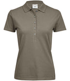 Tee Jays Ladies Luxury Stretch Polo Shirt | Clay