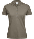 Tee Jays Ladies Luxury Stretch Polo Shirt | Clay