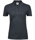 Tee Jays Ladies Luxury Stretch Polo Shirt | Dark Grey
