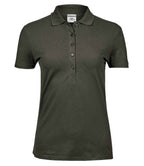 Tee Jays Ladies Luxury Stretch Polo Shirt | Deep Green