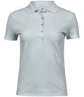 Tee Jays Ladies Luxury Stretch Polo Shirt | Ice Blue