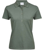 Tee Jays Ladies Luxury Stretch Polo Shirt | Leaf Green