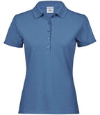 Tee Jays Ladies Luxury Stretch Polo Shirt | Ocean Blue