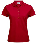 Tee Jays Ladies Luxury Stretch Polo Shirt | Red