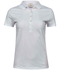 Tee Jays Ladies Luxury Stretch Polo Shirt | White