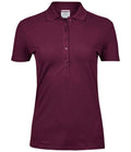 Tee Jays Ladies Luxury Stretch Polo Shirt | Wine