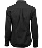 Tee Jays Ladies Perfect Long Sleeve Oxford Shirt | Black