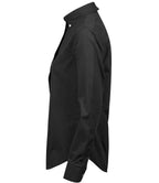 Tee Jays Ladies Perfect Long Sleeve Oxford Shirt | Black