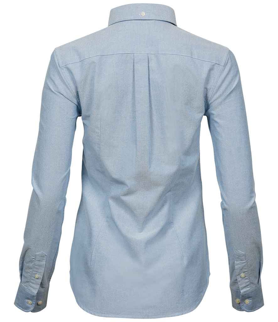 Tee Jays Ladies Perfect Long Sleeve Oxford Shirt | Light Blue