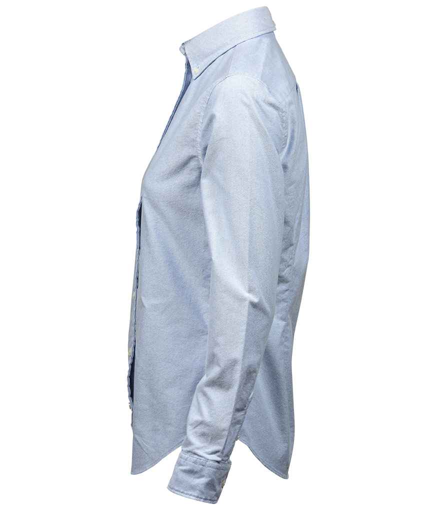 Tee Jays Ladies Perfect Long Sleeve Oxford Shirt | Light Blue