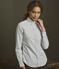 Tee Jays Ladies Perfect Long Sleeve Oxford Shirt | Light Blue
