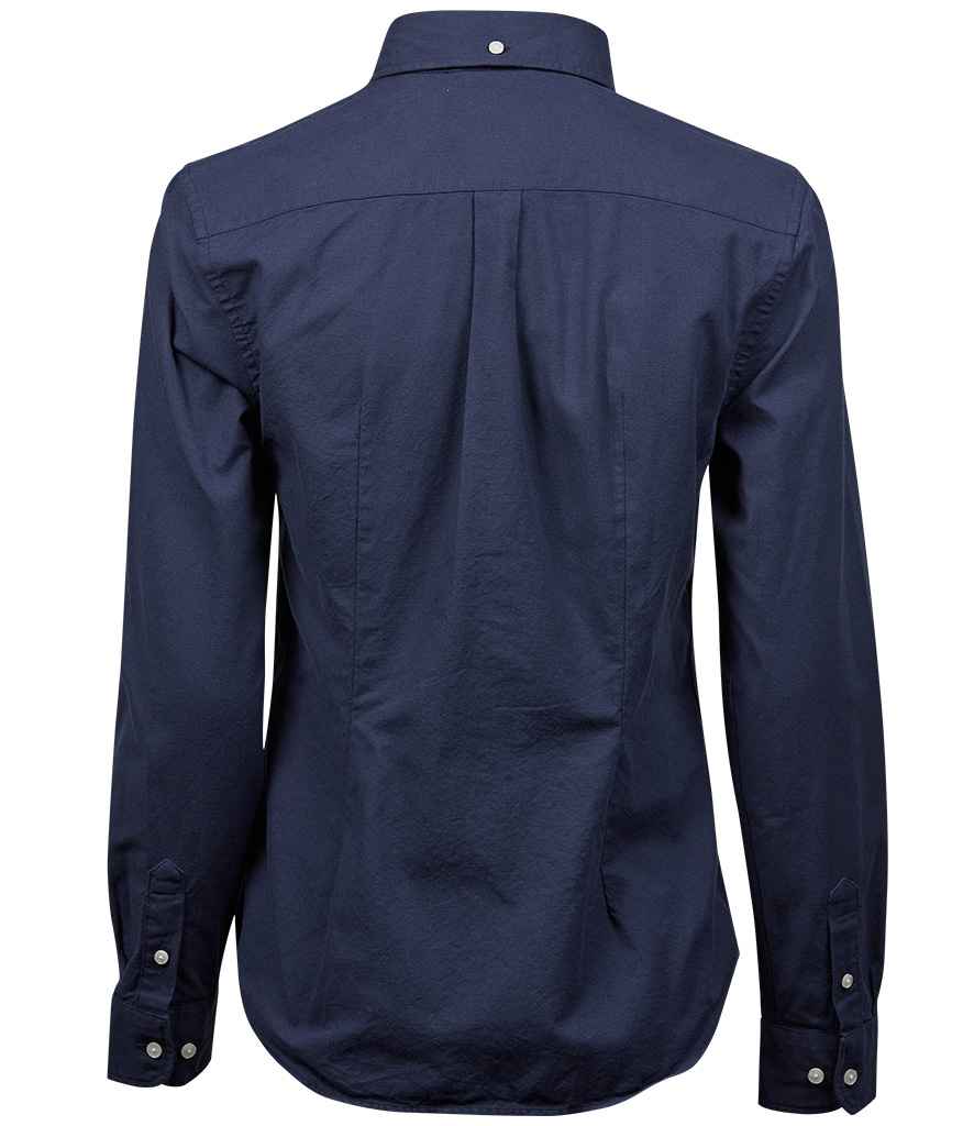 Tee Jays Ladies Perfect Long Sleeve Oxford Shirt | Navy