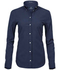 Tee Jays Ladies Perfect Long Sleeve Oxford Shirt | Navy