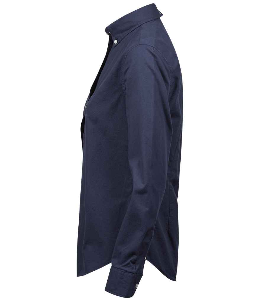 Tee Jays Ladies Perfect Long Sleeve Oxford Shirt | Navy