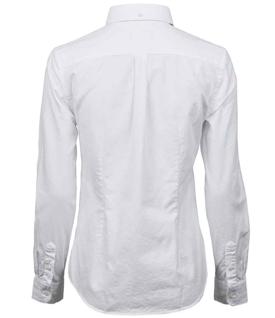 Tee Jays Ladies Perfect Long Sleeve Oxford Shirt | White
