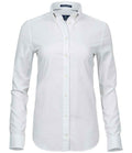Tee Jays Ladies Perfect Long Sleeve Oxford Shirt | White