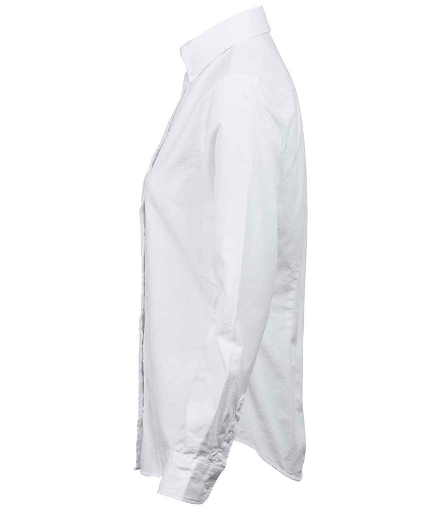 Tee Jays Ladies Perfect Long Sleeve Oxford Shirt | White